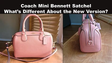 coach mini bennett satchel fake vs original